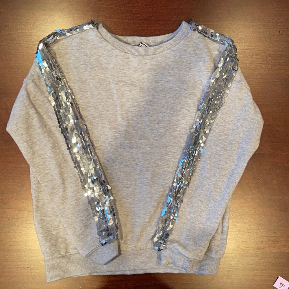 Girls Sweatshirt Sequins arms